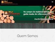 Tablet Screenshot of melmadeiras.com